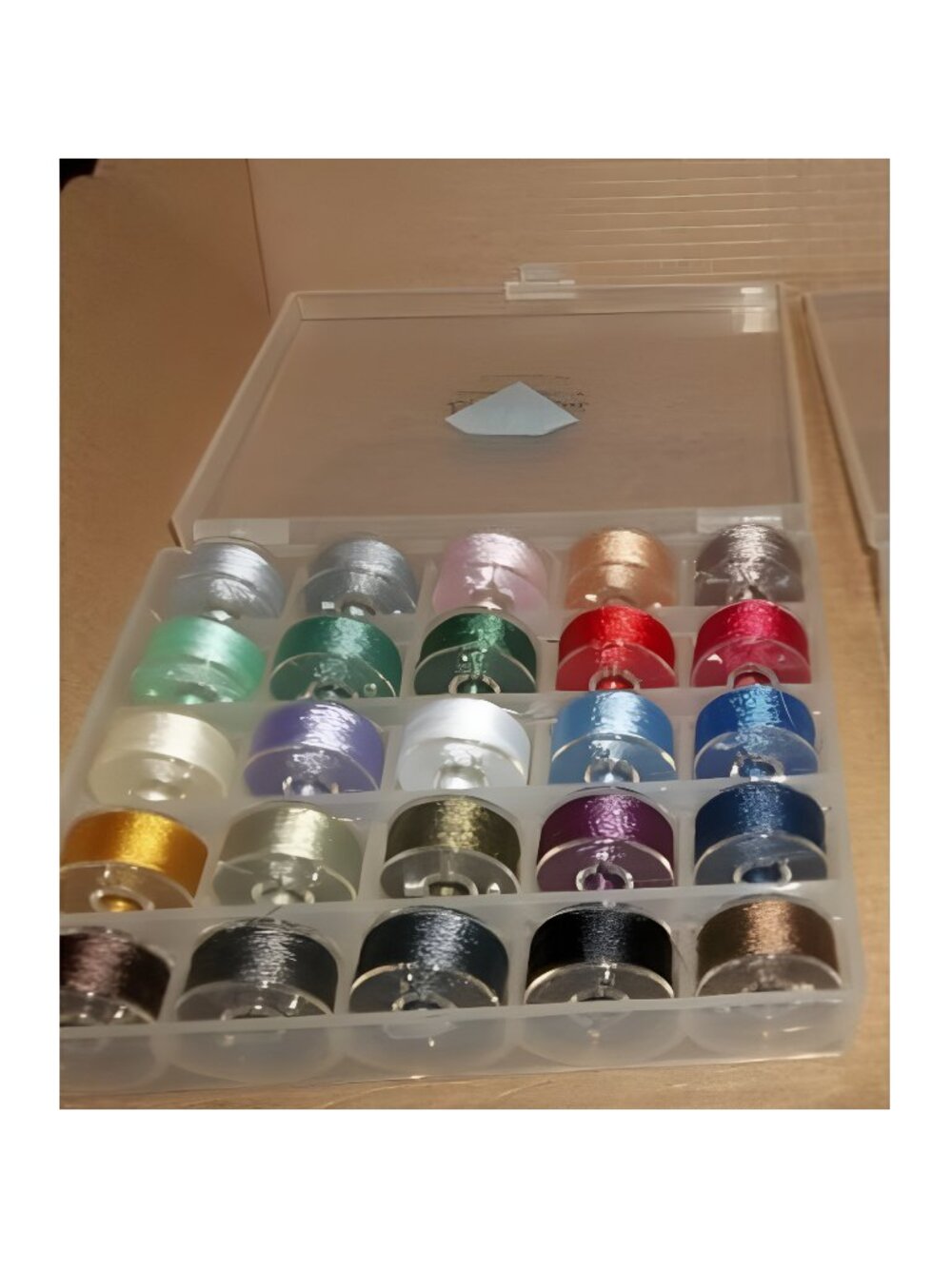 25pcs Assorted Colors Size A Class 15 (SA156) 60WT Prewound Bobbins Thread